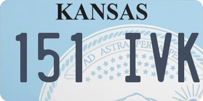 KS license plate 151IVK
