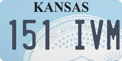 KS license plate 151IVM