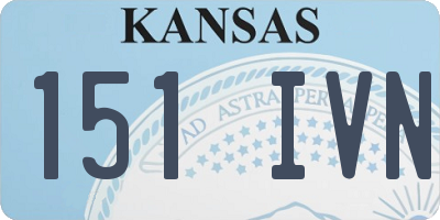 KS license plate 151IVN
