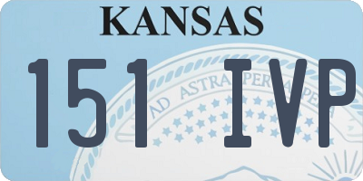 KS license plate 151IVP