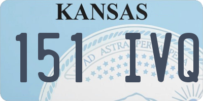 KS license plate 151IVQ