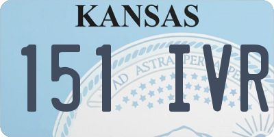 KS license plate 151IVR