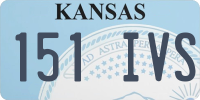 KS license plate 151IVS