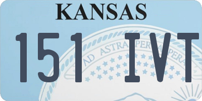 KS license plate 151IVT