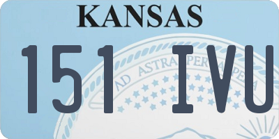 KS license plate 151IVU