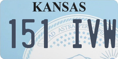 KS license plate 151IVW