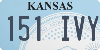 KS license plate 151IVY