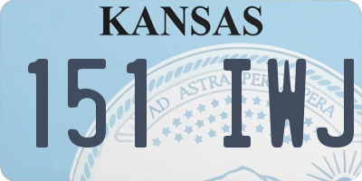 KS license plate 151IWJ