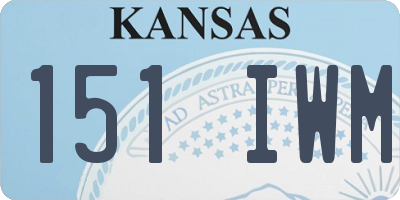 KS license plate 151IWM