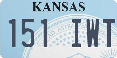 KS license plate 151IWT