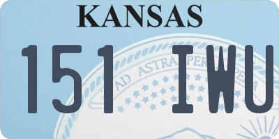 KS license plate 151IWU
