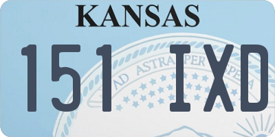 KS license plate 151IXD