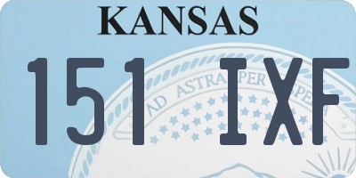 KS license plate 151IXF