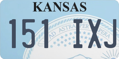 KS license plate 151IXJ