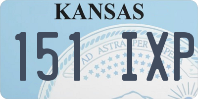 KS license plate 151IXP