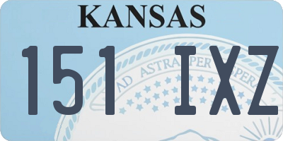 KS license plate 151IXZ