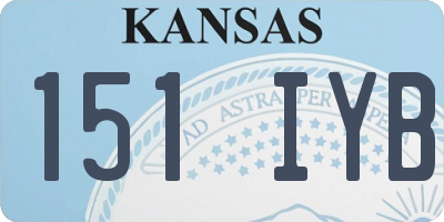KS license plate 151IYB