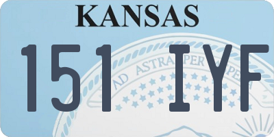 KS license plate 151IYF