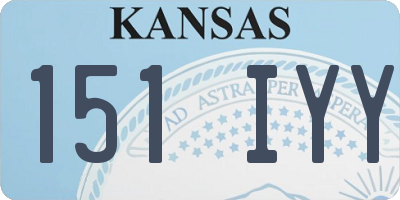 KS license plate 151IYY