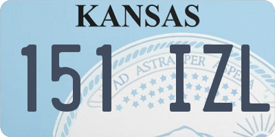 KS license plate 151IZL