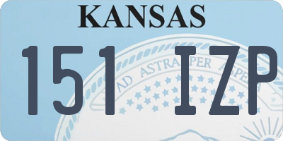 KS license plate 151IZP