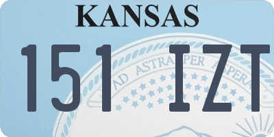 KS license plate 151IZT