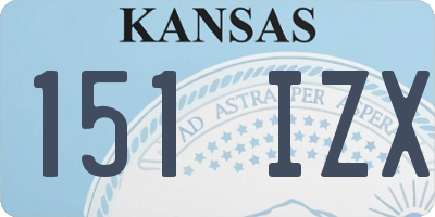 KS license plate 151IZX