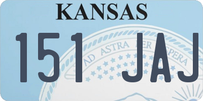 KS license plate 151JAJ