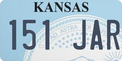 KS license plate 151JAR