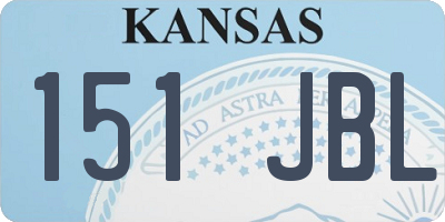 KS license plate 151JBL