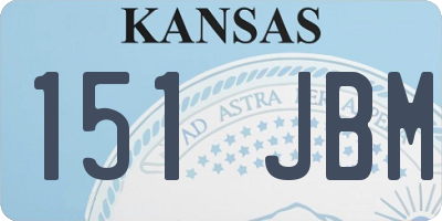 KS license plate 151JBM