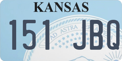 KS license plate 151JBQ