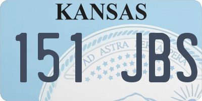 KS license plate 151JBS