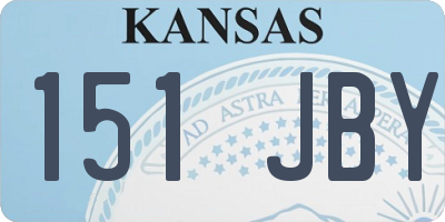 KS license plate 151JBY