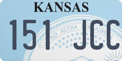 KS license plate 151JCC