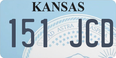 KS license plate 151JCD