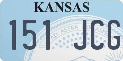 KS license plate 151JCG