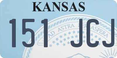KS license plate 151JCJ