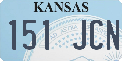 KS license plate 151JCN