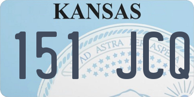 KS license plate 151JCQ
