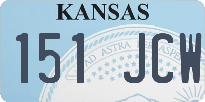 KS license plate 151JCW