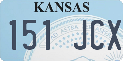 KS license plate 151JCX