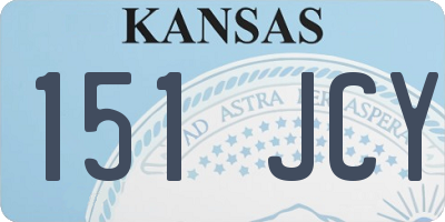 KS license plate 151JCY