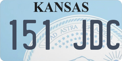 KS license plate 151JDC