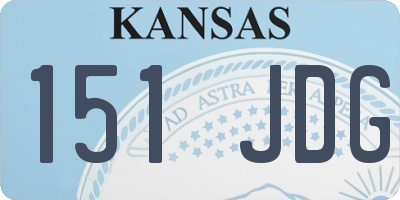 KS license plate 151JDG