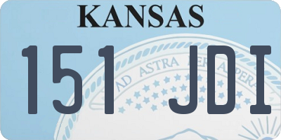 KS license plate 151JDI