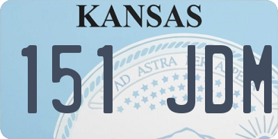 KS license plate 151JDM