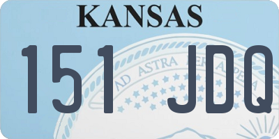 KS license plate 151JDQ