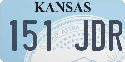 KS license plate 151JDR