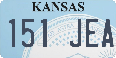 KS license plate 151JEA